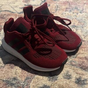 adidas Kids Burgundy Sneakers size 11k great condition